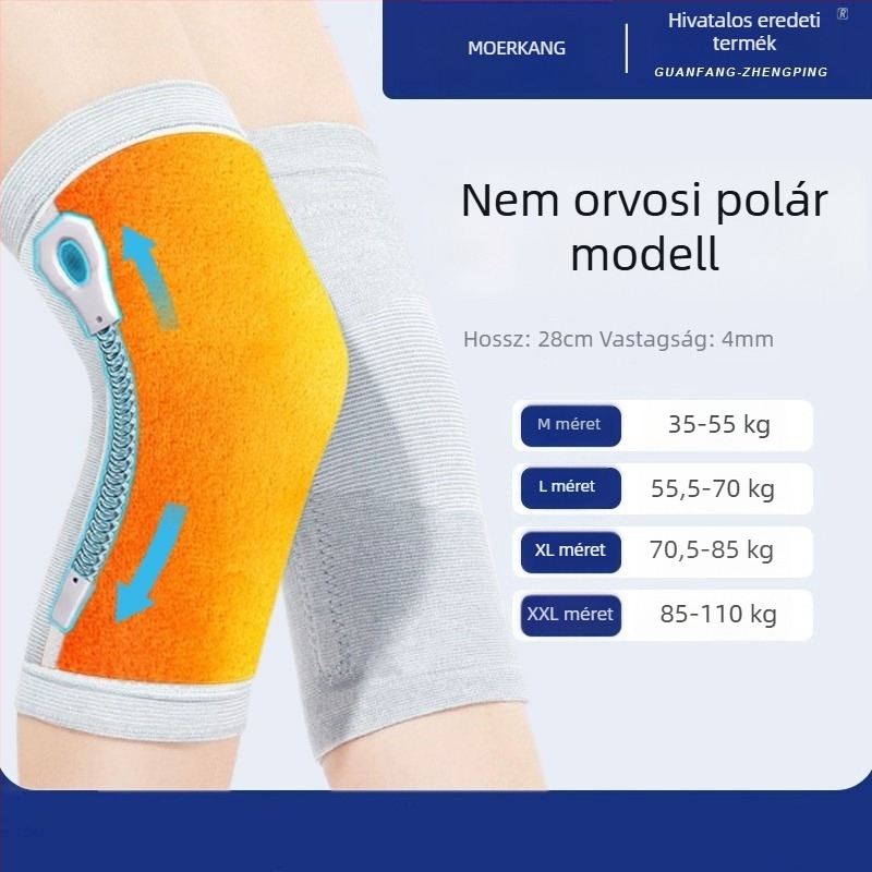 Nyári bambuszszénrostból készült csúszásmentes térdvédő, könnyű ízületi védelem sporthoz