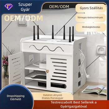 Router és kábel tároló doboz, kábelrendező Wi‑Fi aljzatokhoz és elosztókhoz