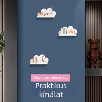 Felhő alakú mágneses falipolc a gyerekszobába — falra szerelhető tároló és dekoráció az előszobába