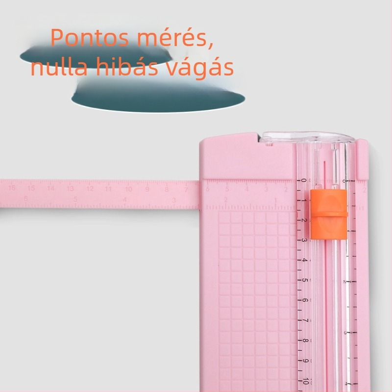 A5-ös kétirányú papírvágó, műanyag kézi vágóeszköz gyerekeknek