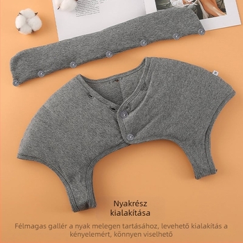 Uniszex plüss béléses váll- és nyakmelegítő kendő, vastag, alváshoz