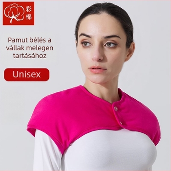 Uniszex plüss béléses váll- és nyakmelegítő kendő, vastag, alváshoz