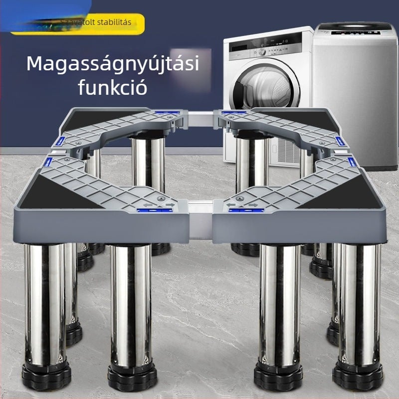  Univerzális mosógép tartó állítható magassággal és kültéri klímaberendezéshez magasságot növelő tartóval