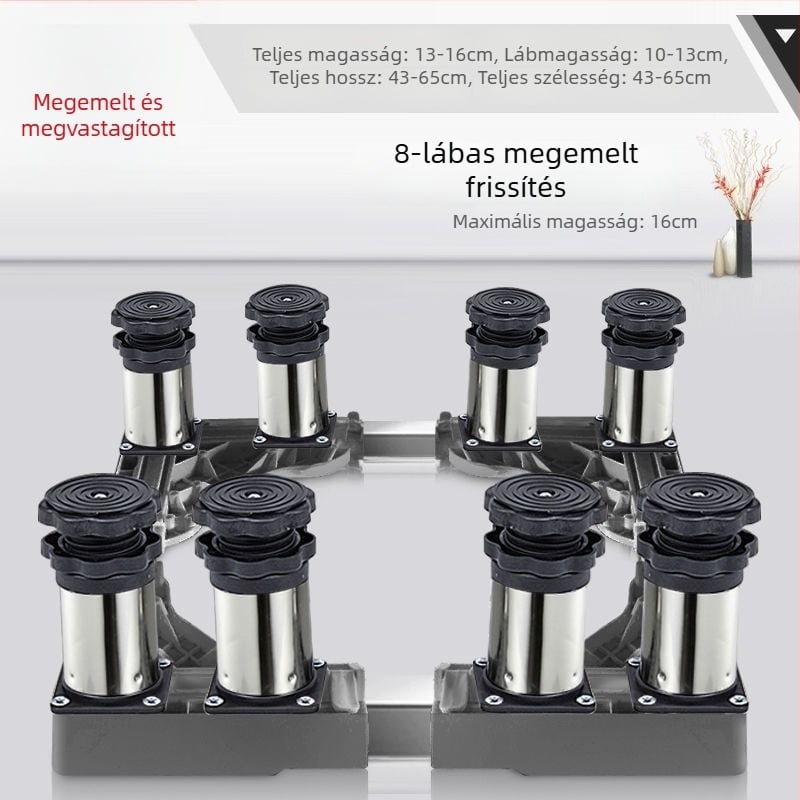  Univerzális mosógép tartó állítható magassággal és kültéri klímaberendezéshez magasságot növelő tartóval