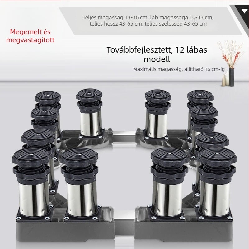  Univerzális mosógép tartó állítható magassággal és kültéri klímaberendezéshez magasságot növelő tartóval