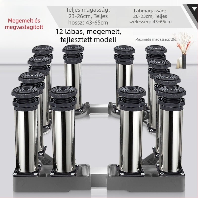  Univerzális mosógép tartó állítható magassággal és kültéri klímaberendezéshez magasságot növelő tartóval
