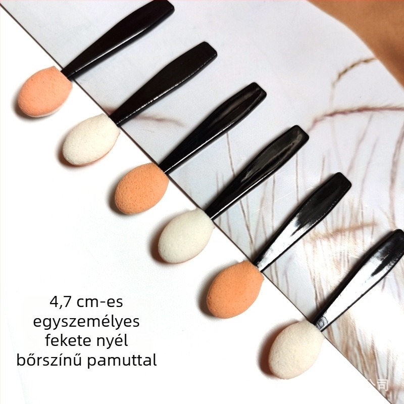 Egyszer használatos szemhéjfesték ecset, dupla végű szivacs, hordozható mini szemsmink ecset.