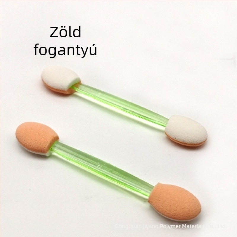 Egyszer használatos szemhéjfesték ecset, dupla végű szivacs, hordozható mini szemsmink ecset.