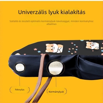 Téli kesztyű elektromos kerékpárhoz és motorkerékpárhoz fleece béléssel, vízálló és szélálló, vastag