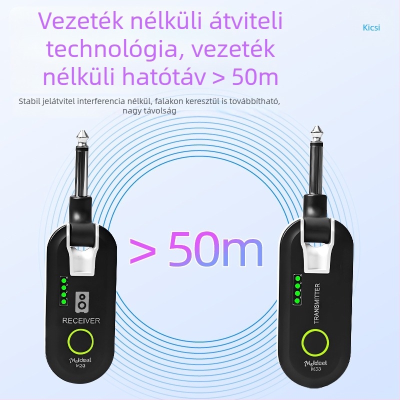 Elektromos gitárhoz vezeték nélküli adó-vevő egység — egy-től több átviteli rendszer