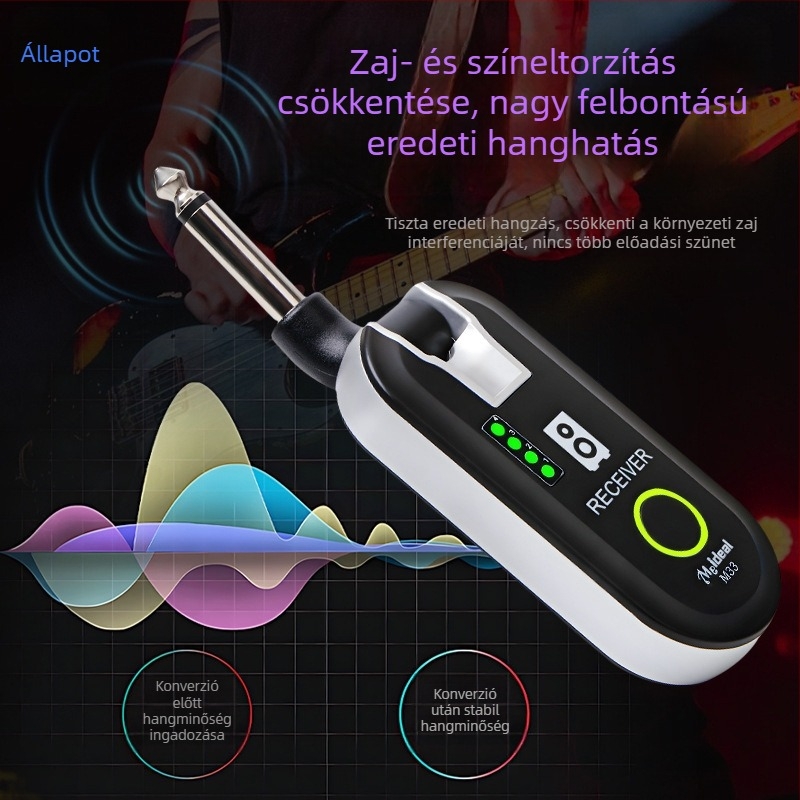 Elektromos gitárhoz vezeték nélküli adó-vevő egység — egy-től több átviteli rendszer