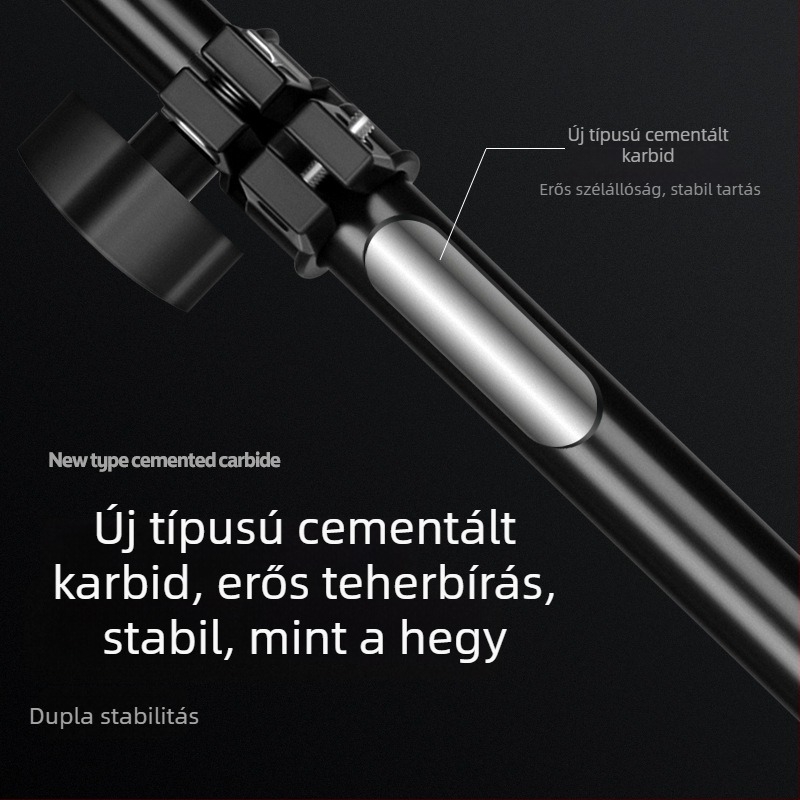 Telefonos élő közvetítéshez padlón álló állvány, teleszkópos, összecsukható, hordozható kültéri fotózáshoz