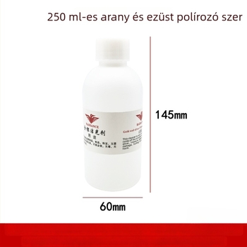 Arany- és ezüst ékszerek tisztító- és polírozó folyadéka oxidáció eltávolítására és ragyogás helyreállítására