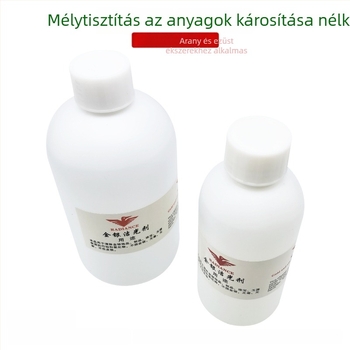 Arany- és ezüst ékszerek tisztító- és polírozó folyadéka oxidáció eltávolítására és ragyogás helyreállítására