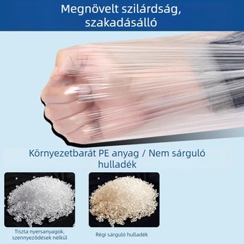 Eldobható, átlátszó PE védőkarok a konyhába, hosszított hosszúságú, vízálló és olajálló