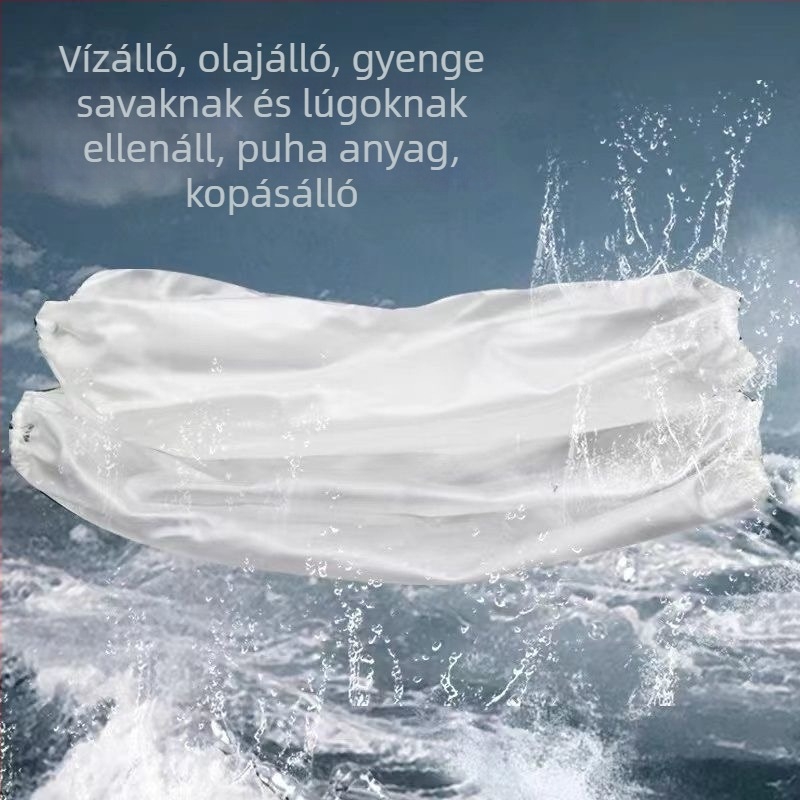Eldobható, átlátszó PE védőkarok a konyhába, hosszított hosszúságú, vízálló és olajálló