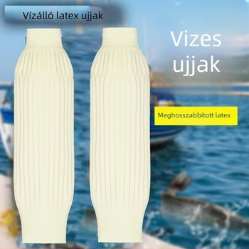 Védő vízálló latex ujjvédők, olajálló, kopásálló, kosztálló, sav– és lúgálló, hosszított hosszúságú konyhai munkához