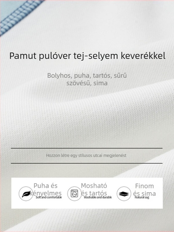 Tutu kislányok pamut pulóver elefántos mintával, hosszú ujjú