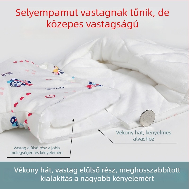 Gyerek vállvédő mellény alváshoz, meleg, vastag, őszre-télre