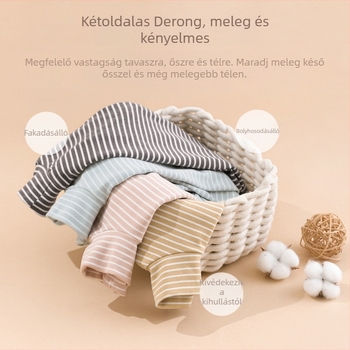 Koreai stílusú meleg felső fleece-béléssel, hosszú ujjú, magas gallérral, lányoknak