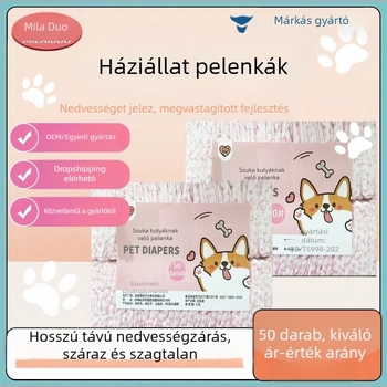 Kutyák menstruációs nadrágja – kisméretű nőstény kutyáknak, rajzfilmszerű stílus Milaido