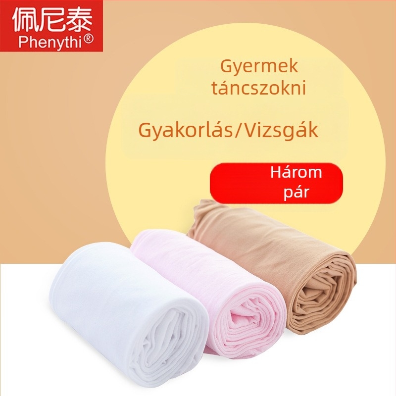 Gyerekeknek szánt bársony balett leggings tánchoz – tavasz–ősz, gyakorláshoz