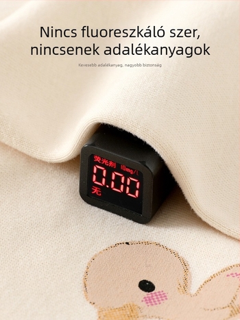 Két részes gyerek pulóver-nadrág szett mesés állatokkal, 2025 őszi-téli kollekció, 1–3 éveseknek, pamut