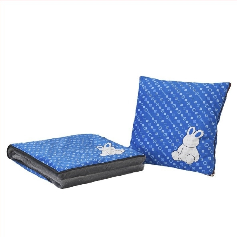 Rajzfilmszerű irodai alvó takaró, vastag, autó és kanapé használatra, kettős használat: párna és takaró, két az egyben