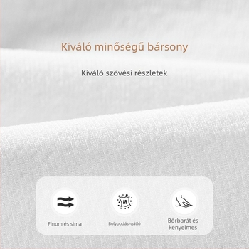 Gyerekeknek készült fleece-bélelt, vastag téli harisnya, fehér