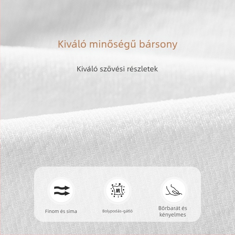 Gyerekeknek készült fleece-bélelt, vastag téli harisnya, fehér