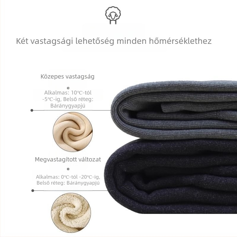 Fiúknak szóló termális nadrág fleece béléssel, meleg, magas derekú, alaprétegként viselhető