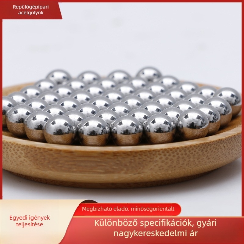 Polírozott szénacél gömbök malomokhoz, 6/7/8 mm, rozsdamentes acél opciókkal