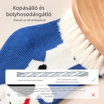 Nidobear gyerek zoknik horoggal, tavasz–ősz, hat pár egy csomagban, gyerekeknek, fiúknak és babáknak, egyenként csomagolva, normál hosszúságú, ajándékdoboza