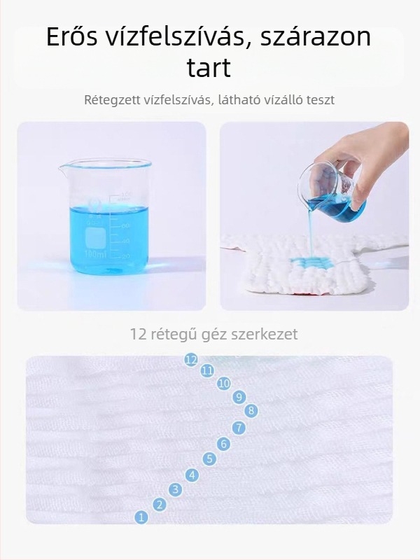 Bébi pamut géz pelusnadrág cartoon nyomással, mosható, nyárra
