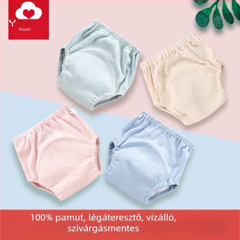 Lányoknak szóló vécéhasználati edzőnadrágok, vízálló, újrahasználható, 1-3 éveseknek