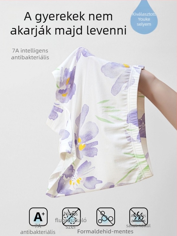 Lányok antibakteriális Class A, vékony pamut boxer briefek 3–8 éveseknek