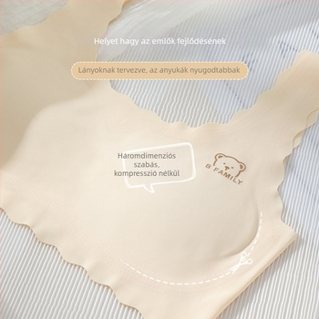 Nylon anyagú varrás nélküli sportmelltartó felső tinédzser lányoknak