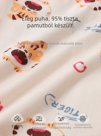 Jingqi gyerekek pamut boxeralsónadrág fiúknak, 1–3 évesek, nyári, vékony, 95% pamut