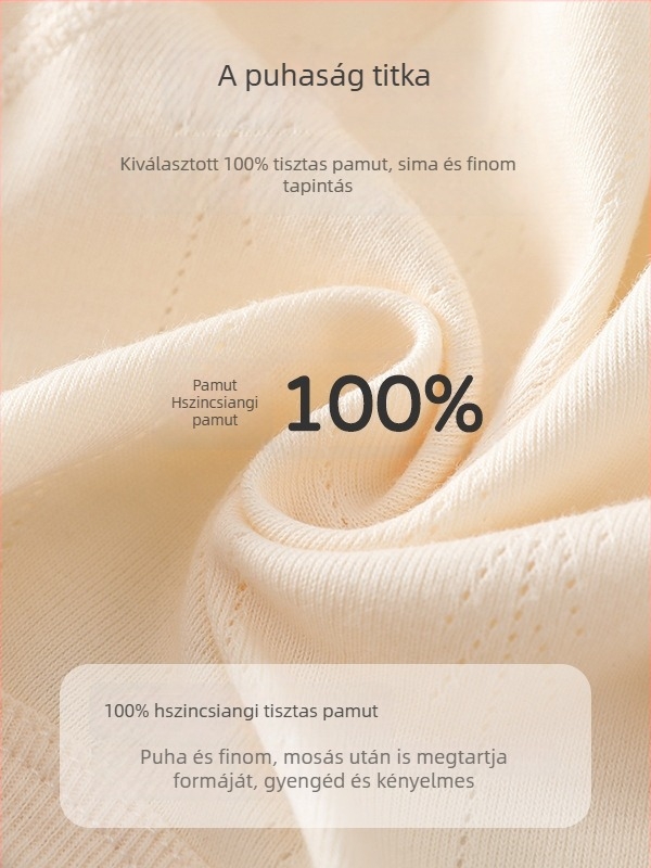Újszülöttek uniszex hosszú ujjú felső 100% pamutból, A-osztály