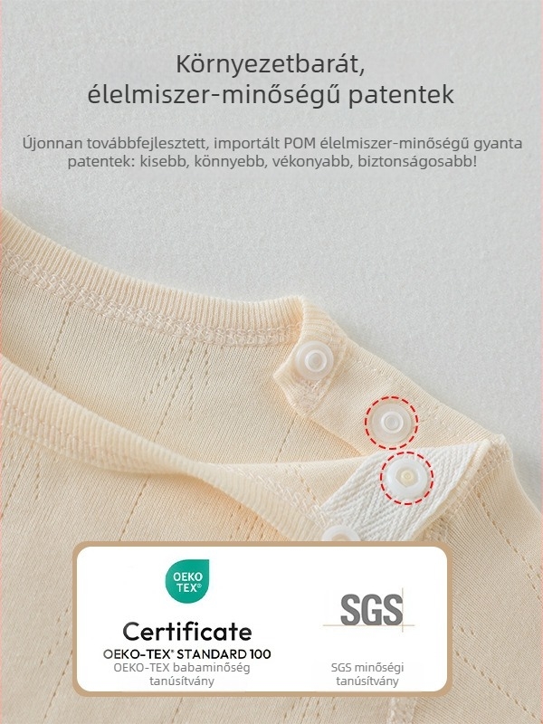 Újszülöttek uniszex hosszú ujjú felső 100% pamutból, A-osztály