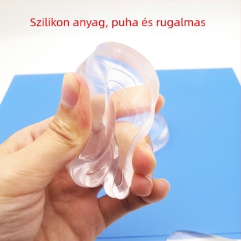 Gélből készült U‑alakú, átlátszó belső magasság növelő párna, fél méretű sarokpárna, ütéscsillapító nők és férfiak számára