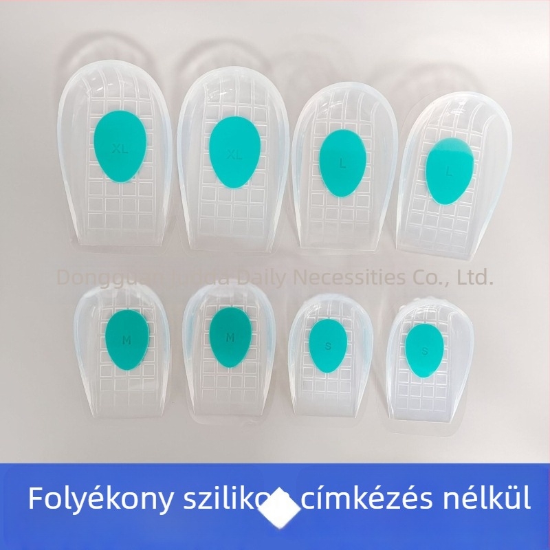 Gél sarokpárna hálós masszázzsal és ütéscsillapítással, félméretű talpbetét