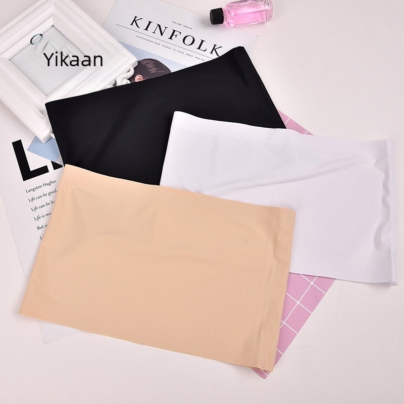 Pánt nélküli, egy darabos melltartó, vékony ice silk anyagból, nyári alapdarab, egyszínű