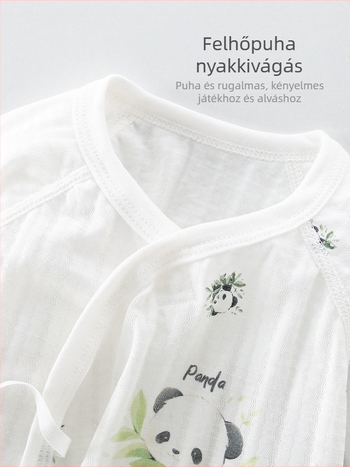 Újszülött pamut nyári hálóruha – ultra vékony, lélegző, merevítés nélküli felső, monasztikus stílusban