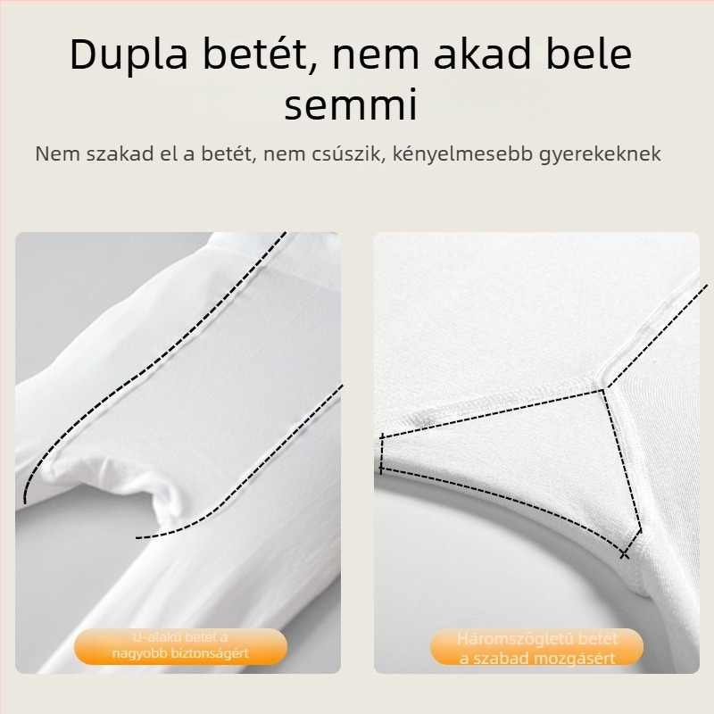 Gyerekek balett harisnyája, fehér, könnyű nyári táncpróbához csúszásmentes talppal