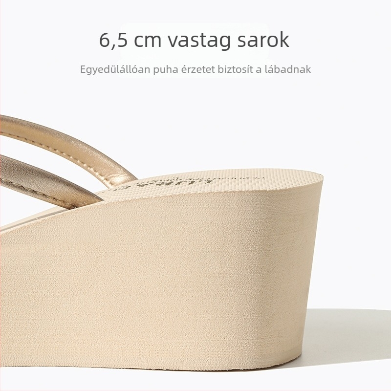 Lucardi női platformos szandál koreai stílusban, csúszásmentes talppal