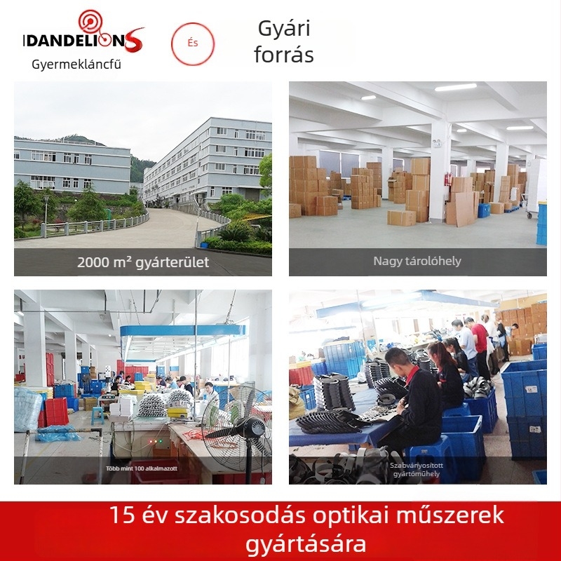 Beileshi Fejre szerelhető nagyító szemüveg LED világítással óraszervizhez, négy lencse készlet