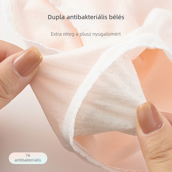 Lányoknak készült modal-pamut alsónemű, antibakteriális, lélegző, kényelmes minden évszakban, háromszög fazonú.