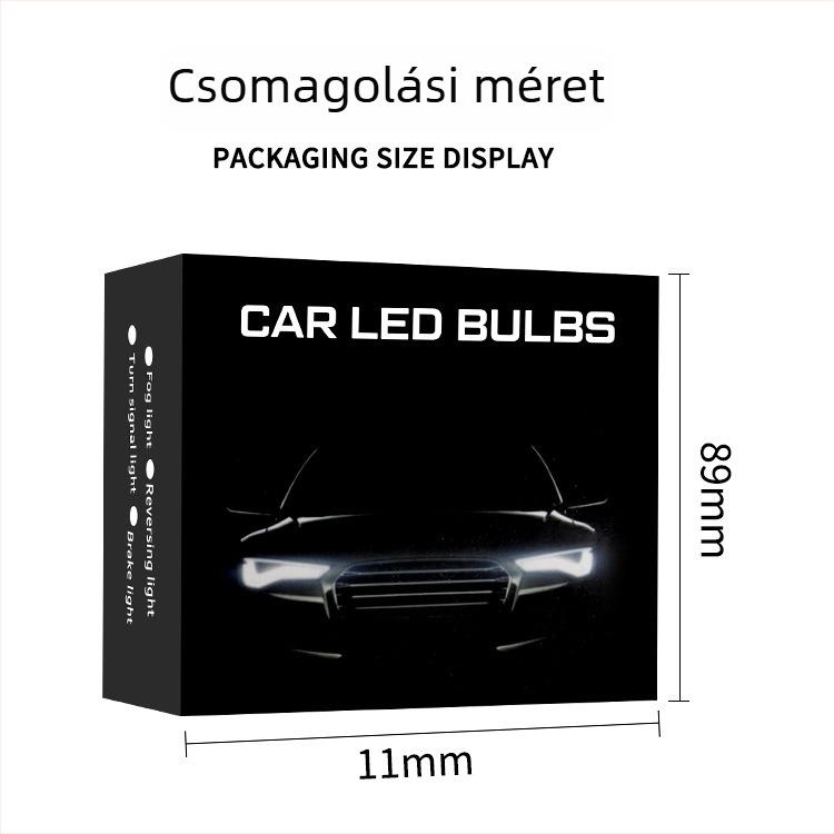 LED indexlámpa dekóderrel, anti-flicker, 12-24V 3030-45SMD 7440 1156 PY21W 6000K