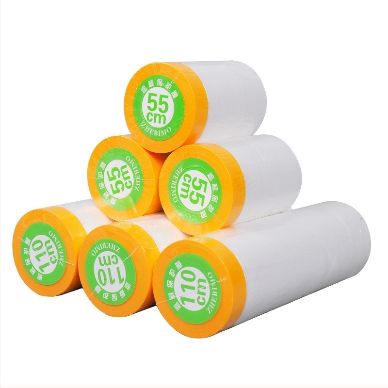 Egyszer használatos átlátszó maszkoló fólia festéshez — védőfólia bútorokhoz és falakhoz, por elleni védelem